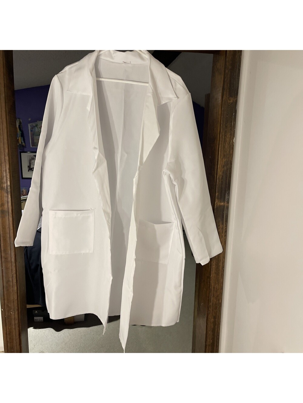 Spirit Halloween Adult One Size White Lab Coat-Halloween Cosplay Dress Up